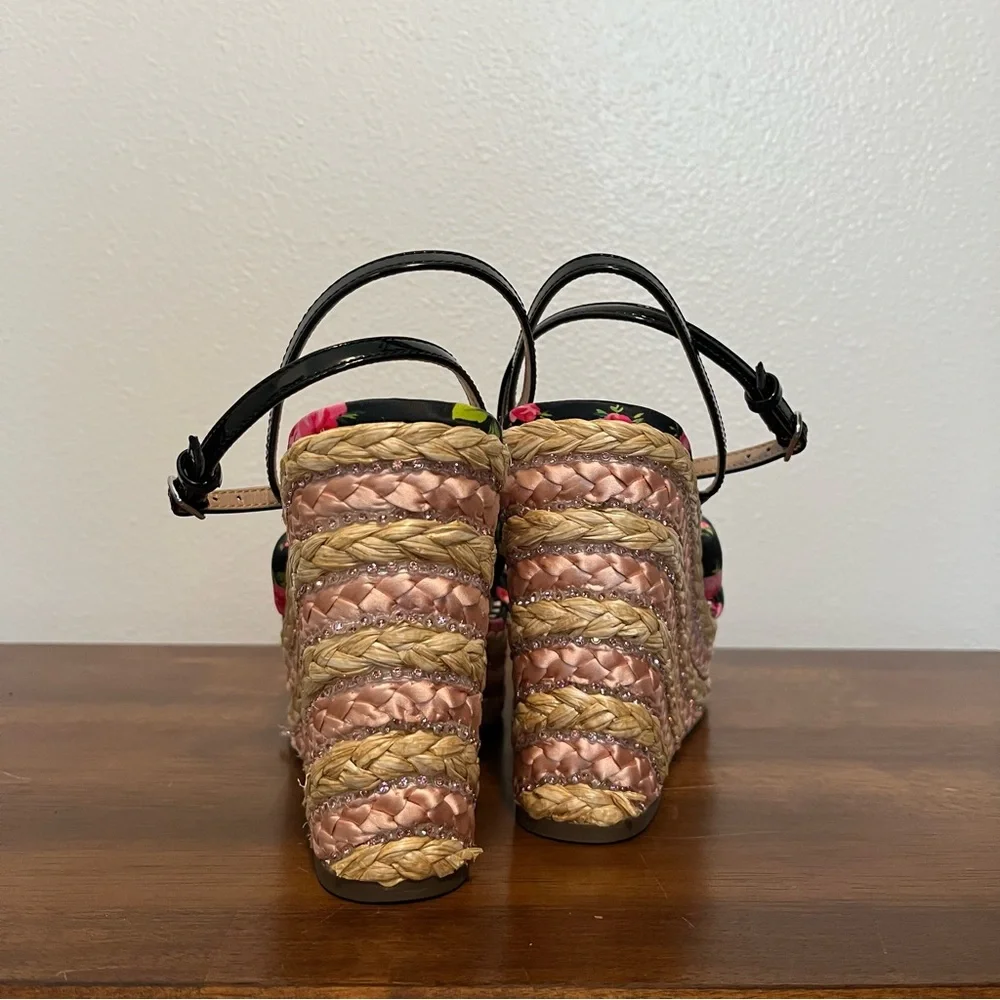 Betsey Johnson - Pansie Platform Ankle Strap Espadrilles - Womens 10 - Picture 6 of 7